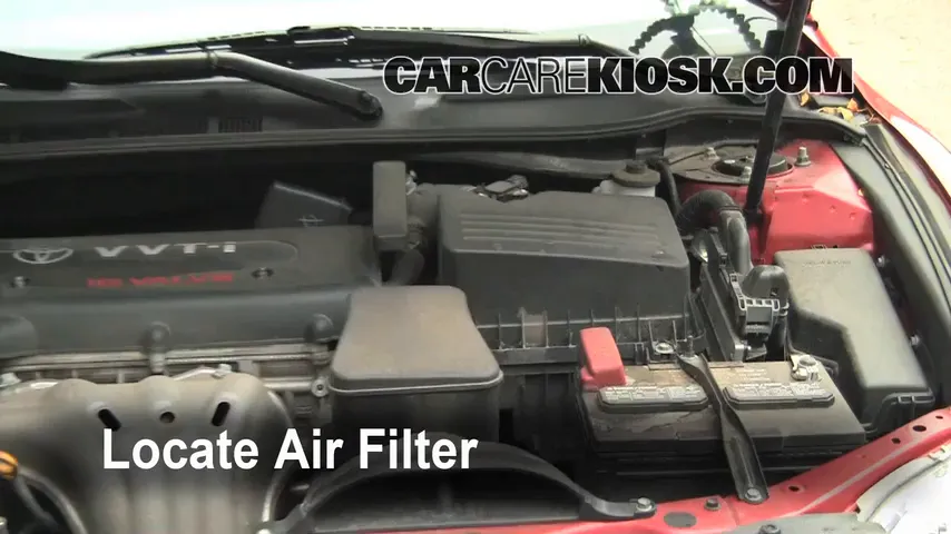 2008 Toyota Camry LE 2.4L 4 Cyl. Air Filter (Engine) Replace